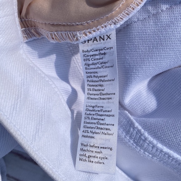 SPANX by Sara Blakely Jean-ish Ankle Leggings | Size Medium | White - Picture 7 of 7
